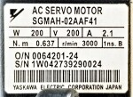 Yaskawa SGMAH-02AAF41